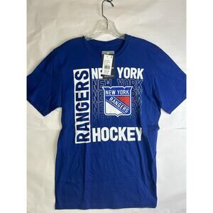 Fanatics New York Rangers NHL Blue VNeck Short Sleeve TShirt M